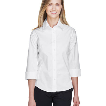 DP625W Devon & Jones Ladies' Perfect Fit™ 3/4-Sleeve Stretch Poplin Blouse