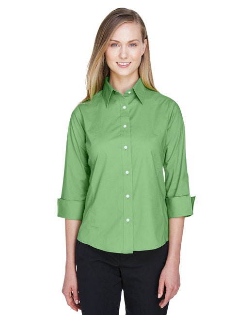 DP625W Devon & Jones Ladies' Perfect Fit™ 3/4-Sleeve Stretch Poplin Blouse