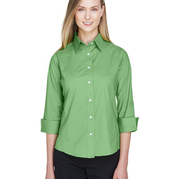 DP625W Devon & Jones Ladies' Perfect Fit™ 3/4-Sleeve Stretch Poplin Blouse