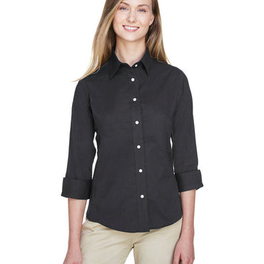 DP625W Devon & Jones Ladies' Perfect Fit™ 3/4-Sleeve Stretch Poplin Blouse