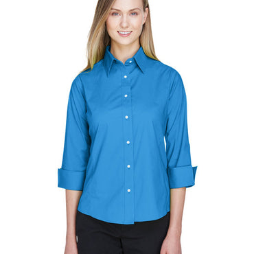 DP625W Devon & Jones Ladies' Perfect Fit™ 3/4-Sleeve Stretch Poplin Blouse