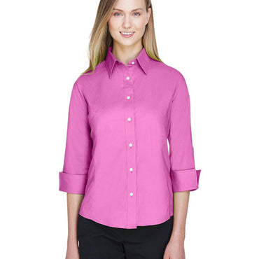 DP625W Devon & Jones Ladies' Perfect Fit™ 3/4-Sleeve Stretch Poplin Blouse