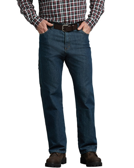 DP805 Dickies Men's FLEX Relaxed Fit Straight Leg 5-Pocket Carpenter Tough Max™ Denim Jean Pant