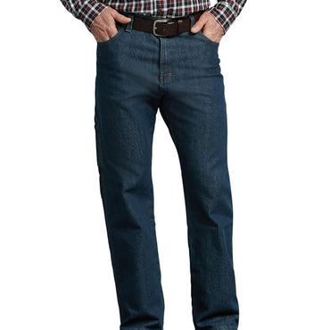 DP805 Dickies Men's FLEX Relaxed Fit Straight Leg 5-Pocket Carpenter Tough Max™ Denim Jean Pant