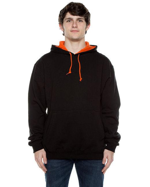 F1023 Beimar Drop Ship Unisex Contrast Hooded Sweatshirt