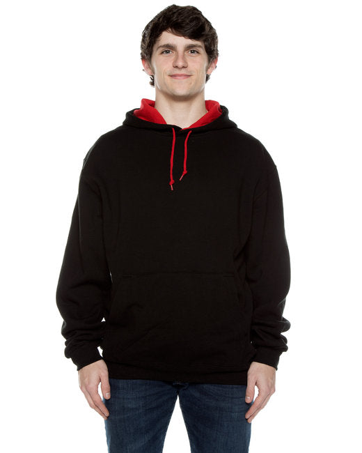 F1023 Beimar Drop Ship Unisex Contrast Hooded Sweatshirt