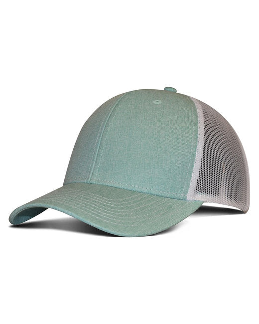 F211 Fahrenheit Heathered Cotton Polyester Trucker Hat