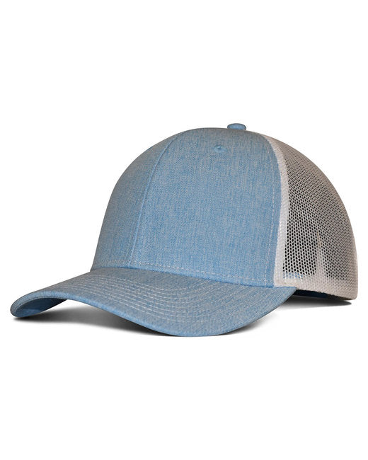 F211 Fahrenheit Heathered Cotton Polyester Trucker Hat