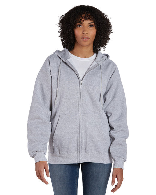 F280 Hanes Adult 9.7 oz. Ultimate Cotton® 90/10 Full-Zip Hooded Sweatshirt