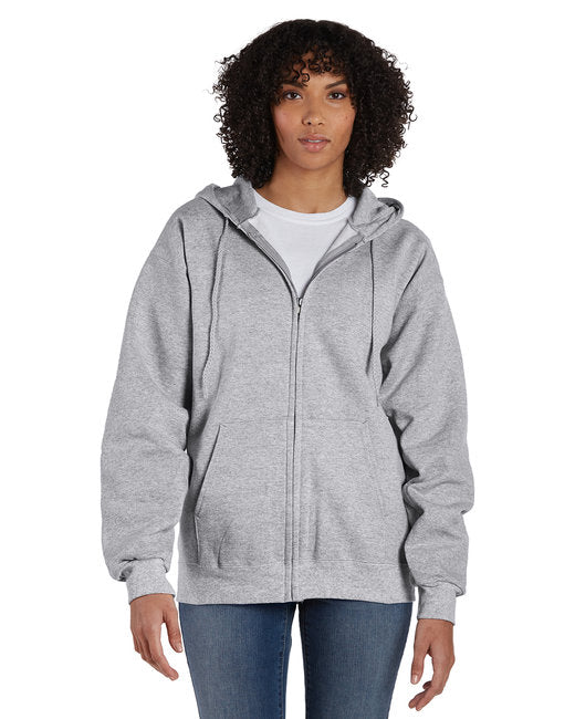 F280 Hanes Adult 9.7 oz. Ultimate Cotton® 90/10 Full-Zip Hooded Sweatshirt