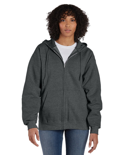 F280 Hanes Adult 9.7 oz. Ultimate Cotton® 90/10 Full-Zip Hooded Sweatshirt