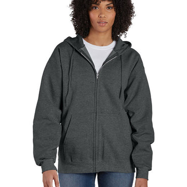 F280 Hanes Adult 9.7 oz. Ultimate Cotton® 90/10 Full-Zip Hooded Sweatshirt