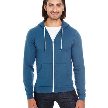 F497 American Apparel Unisex Flex Fleece USA Made Zip Hoodie