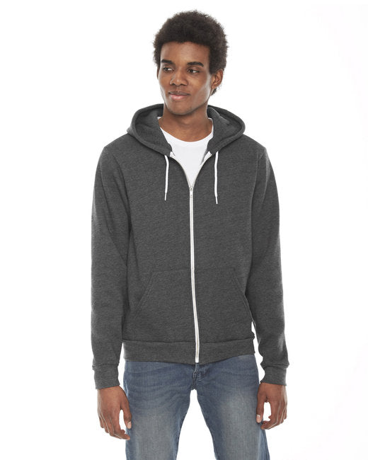 F497W American Apparel Unisex Flex Fleece Zip Hoodie