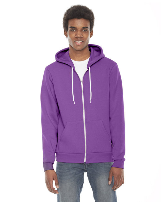 F497W American Apparel Unisex Flex Fleece Zip Hoodie