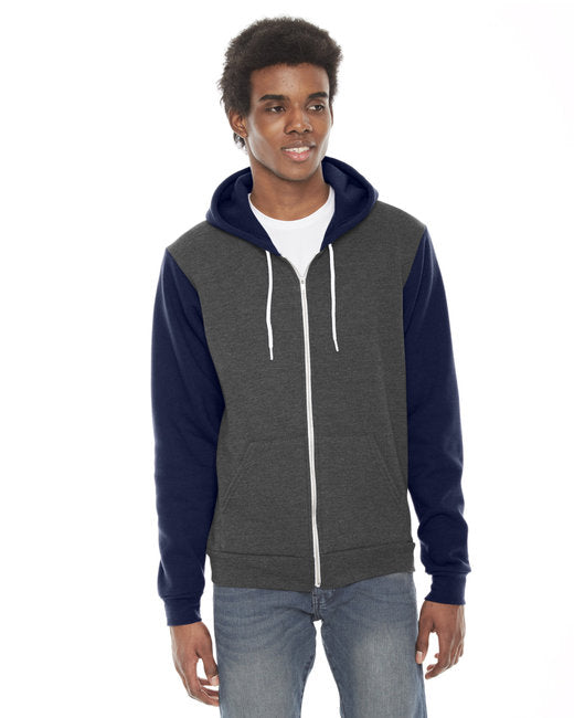 F497W American Apparel Unisex Flex Fleece Zip Hoodie