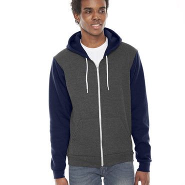 F497W American Apparel Unisex Flex Fleece Zip Hoodie