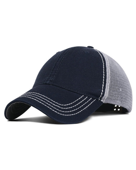 F787 Fahrenheit Garment Washed Cotton Mesh Back Hat