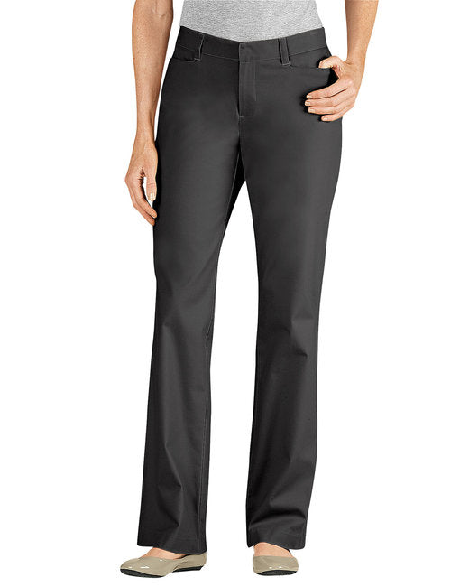 FP342 Dickies Ladies' Curvy Fit Straight Leg Flat Front Pant