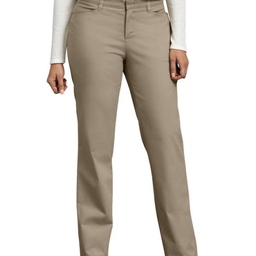 FP342 Dickies Ladies' Curvy Fit Straight Leg Flat Front Pant