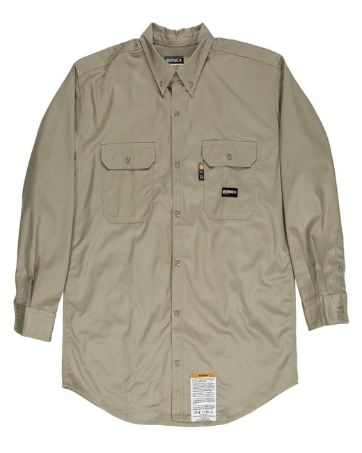 FRSH10 Berne Men's Flame-Resistant Button-Down Work Shirt