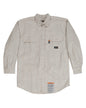 FRSH21T Berne Men's Tall Flame-Resistant Down Plaid Work Shirt