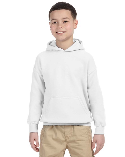 G185B Gildan Youth Heavy Blend™ 8 oz., 50/50 Hooded Sweatshirt