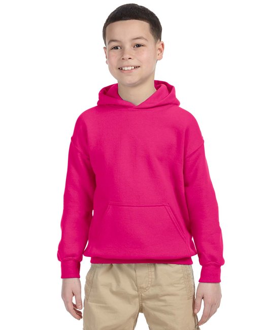 G185B Gildan Youth Heavy Blend™ 8 oz., 50/50 Hooded Sweatshirt