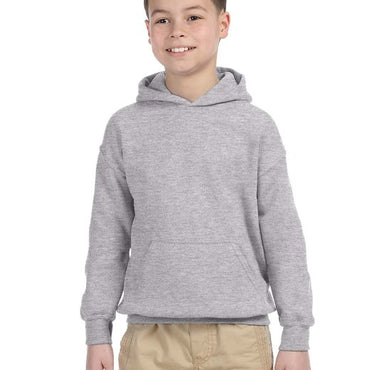 G185B Gildan Youth Heavy Blend™ 8 oz., 50/50 Hooded Sweatshirt