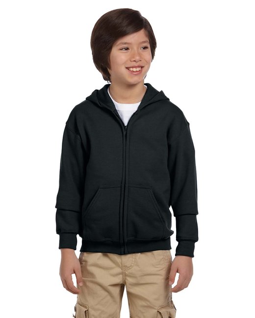 G186B Gildan Youth Heavy Blend™ Full-Zip Hooded Sweatshirt