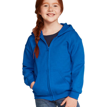 G186B Gildan Youth Heavy Blend™ Full-Zip Hooded Sweatshirt