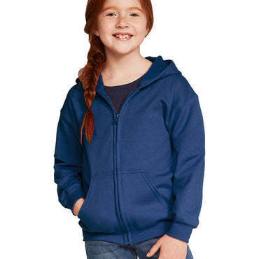 G186B Gildan Youth Heavy Blend™ Full-Zip Hooded Sweatshirt