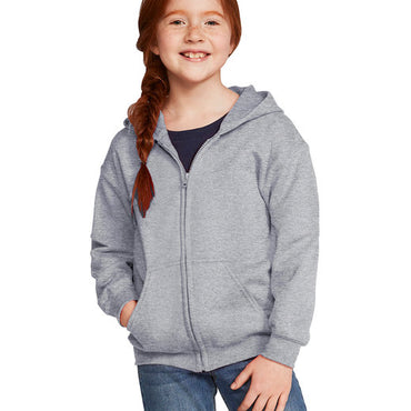 G186B Gildan Youth Heavy Blend™ Full-Zip Hooded Sweatshirt