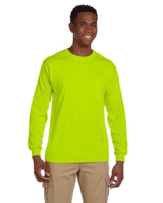 G241 Gildan Adult Ultra Cotton® Long-Sleeve Pocket T-Shirt