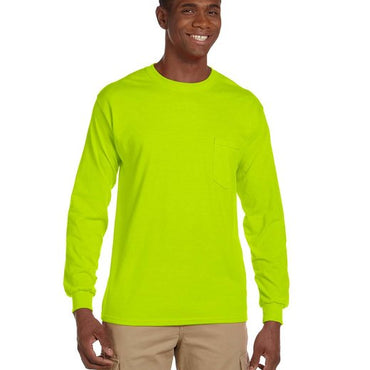 G241 Gildan Adult Ultra Cotton® Long-Sleeve Pocket T-Shirt