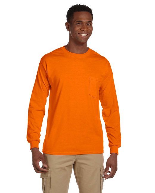 G241 Gildan Adult Ultra Cotton® Long-Sleeve Pocket T-Shirt