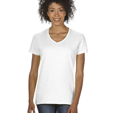 G500VL Gildan Ladies' Heavy Cotton™ V-Neck T-Shirt