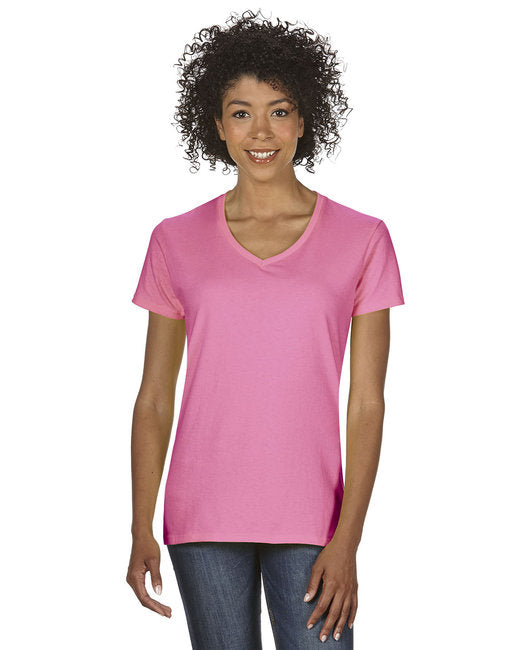 G500VL Gildan Ladies' Heavy Cotton™ V-Neck T-Shirt