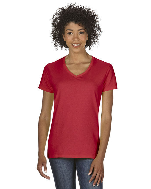 G500VL Gildan Ladies' Heavy Cotton™ V-Neck T-Shirt