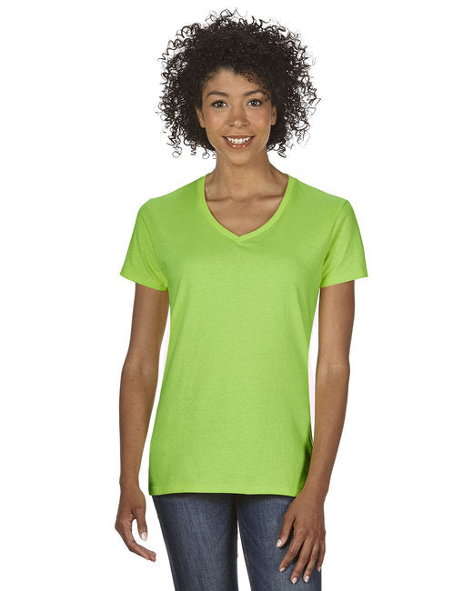 G500VL Gildan Ladies' Heavy Cotton™ V-Neck T-Shirt