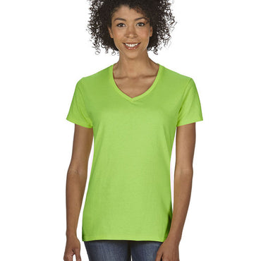 G500VL Gildan Ladies' Heavy Cotton™ V-Neck T-Shirt