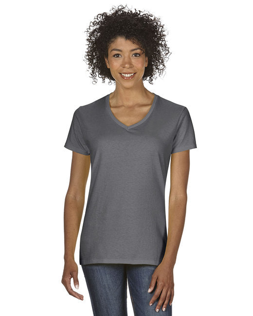 G500VL Gildan Ladies' Heavy Cotton™ V-Neck T-Shirt