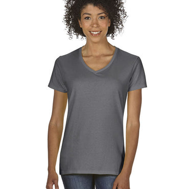 G500VL Gildan Ladies' Heavy Cotton™ V-Neck T-Shirt