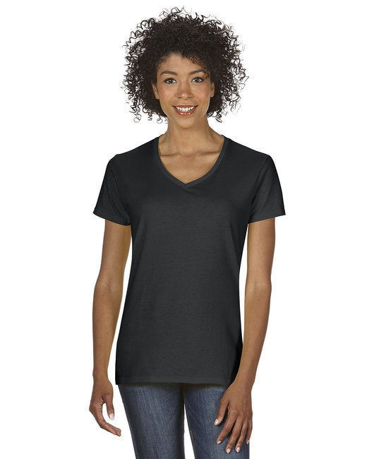 G500VL Gildan Ladies' Heavy Cotton™ V-Neck T-Shirt