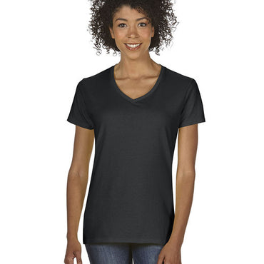 G500VL Gildan Ladies' Heavy Cotton™ V-Neck T-Shirt