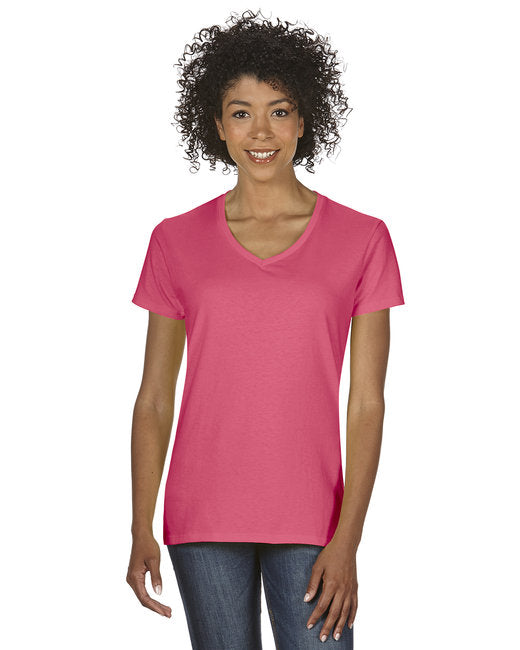 G500VL Gildan Ladies' Heavy Cotton™ V-Neck T-Shirt