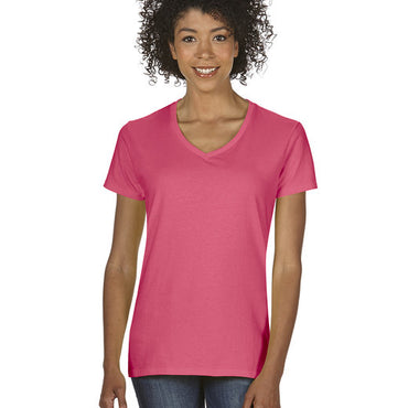 G500VL Gildan Ladies' Heavy Cotton™ V-Neck T-Shirt