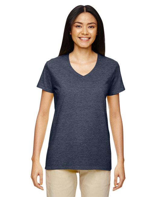 G500VL Gildan Ladies' Heavy Cotton™ V-Neck T-Shirt