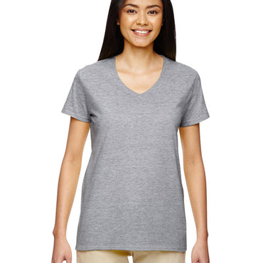 G500VL Gildan Ladies' Heavy Cotton™ V-Neck T-Shirt