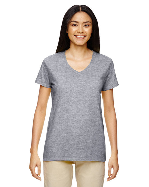 G500VL Gildan Ladies' Heavy Cotton™ V-Neck T-Shirt